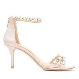 Jewel Badgley Mischa Champagne Caroline Heels
